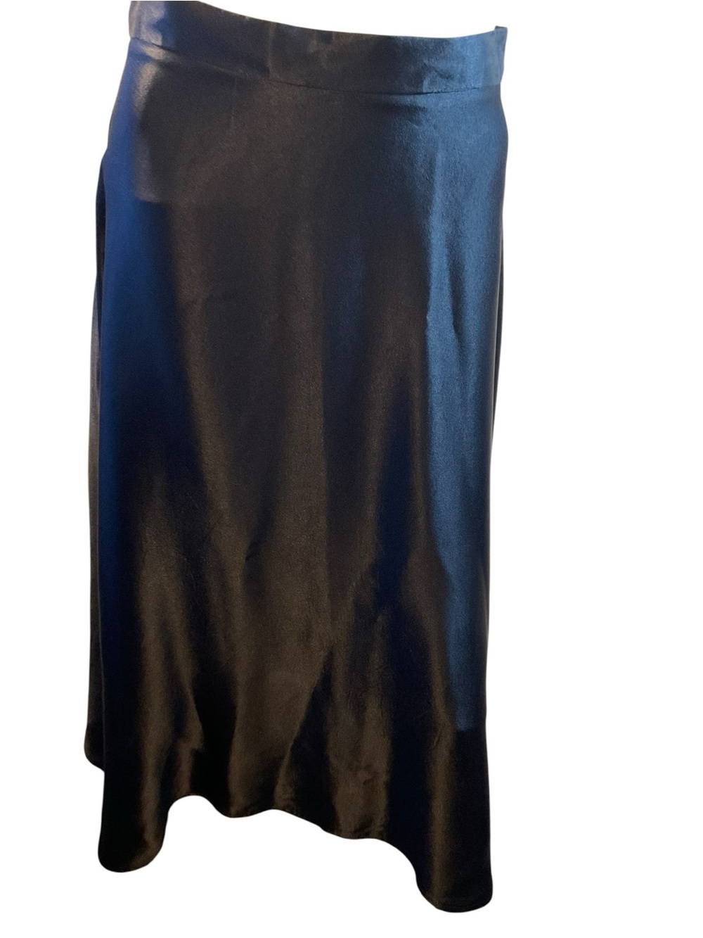Source Unknown Black Satin Bias-Cut Maxi Skirt - Picture 2 of 11